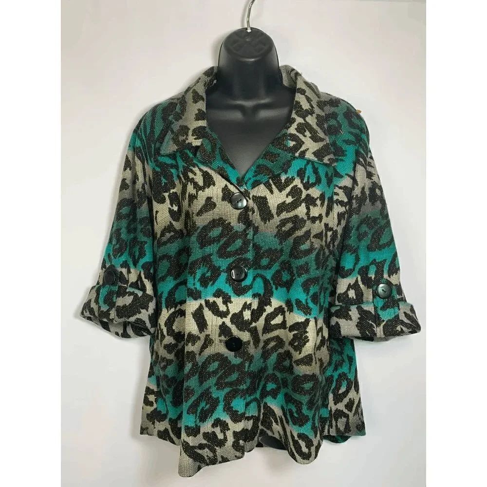 Multiples Animal Print Blazer